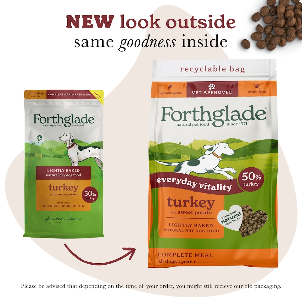image 1 of Forthglade Lightly Baked Turkey Dry Dog Food 2kg
