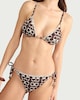image 2 of F&F Tie Dye Print Triangle Bikini Top in Chocolate