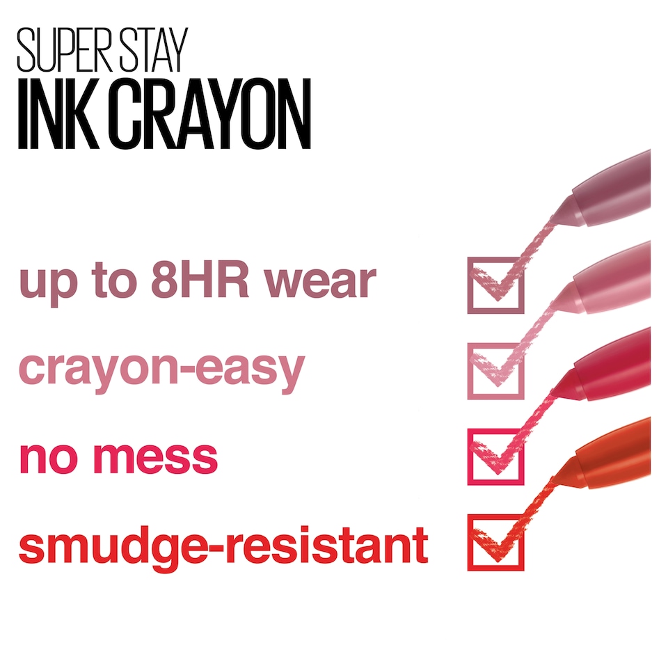 image 1 of Maybelline Superstay Matte Ink Crayon Lipstick, Shade 15 Lead The Way