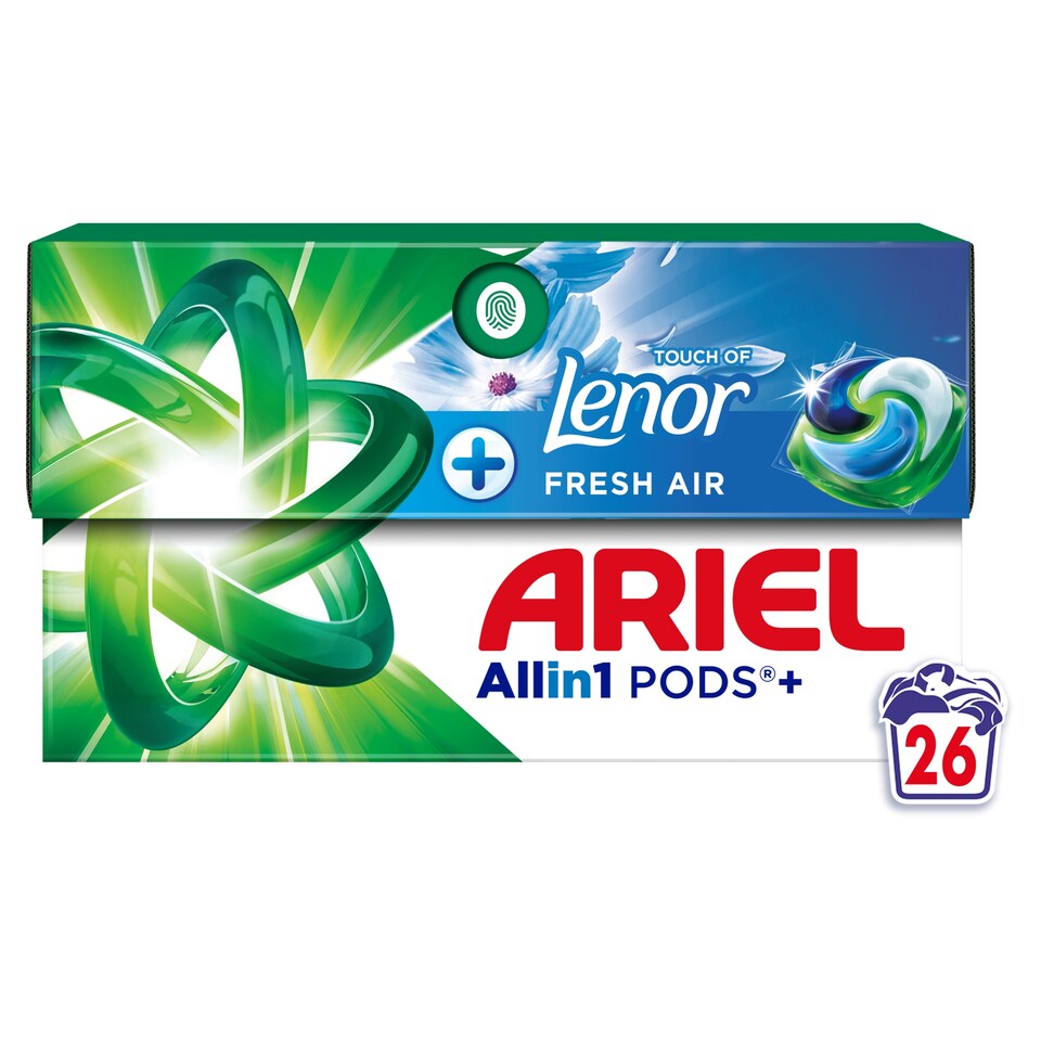 Obrázek 1 pro produkt Ariel Allin1 PODS +, Kapsle Na Praní S Tekutým Prostředkem, 26 Praní