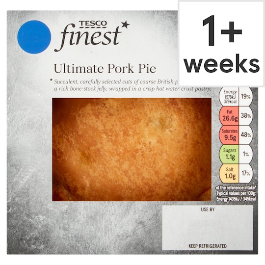 Tesco Finest Ultimate Pork Pie 440G Tesco Groceries