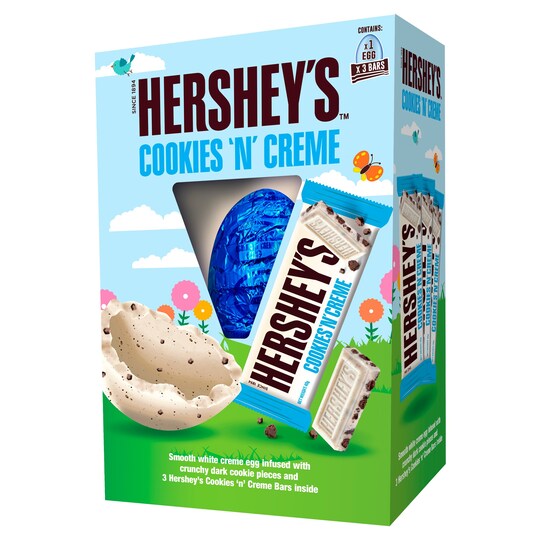 Hershey's Cookies & Creme White Chocolate Egg 232G Tesco Groceries