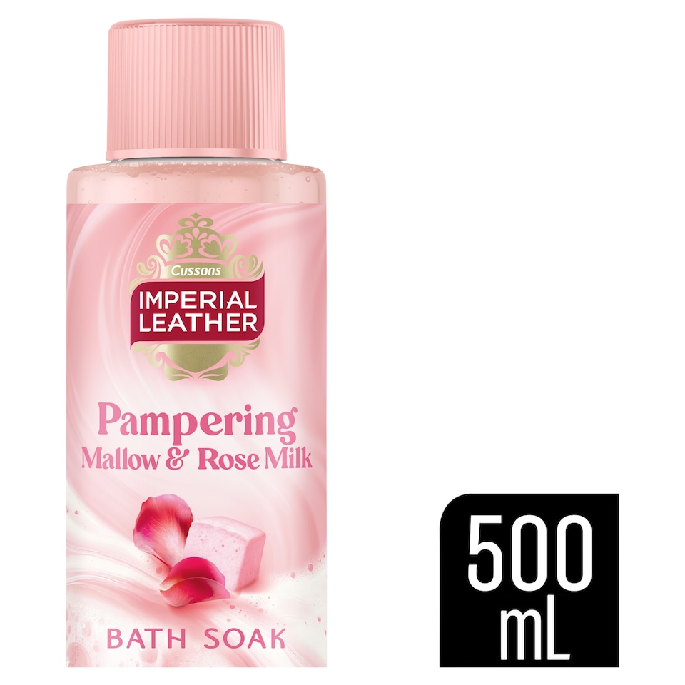 image 1 of Imperial Leather Pampering Bath Soak - Mallow & Rose Milk 500ml
