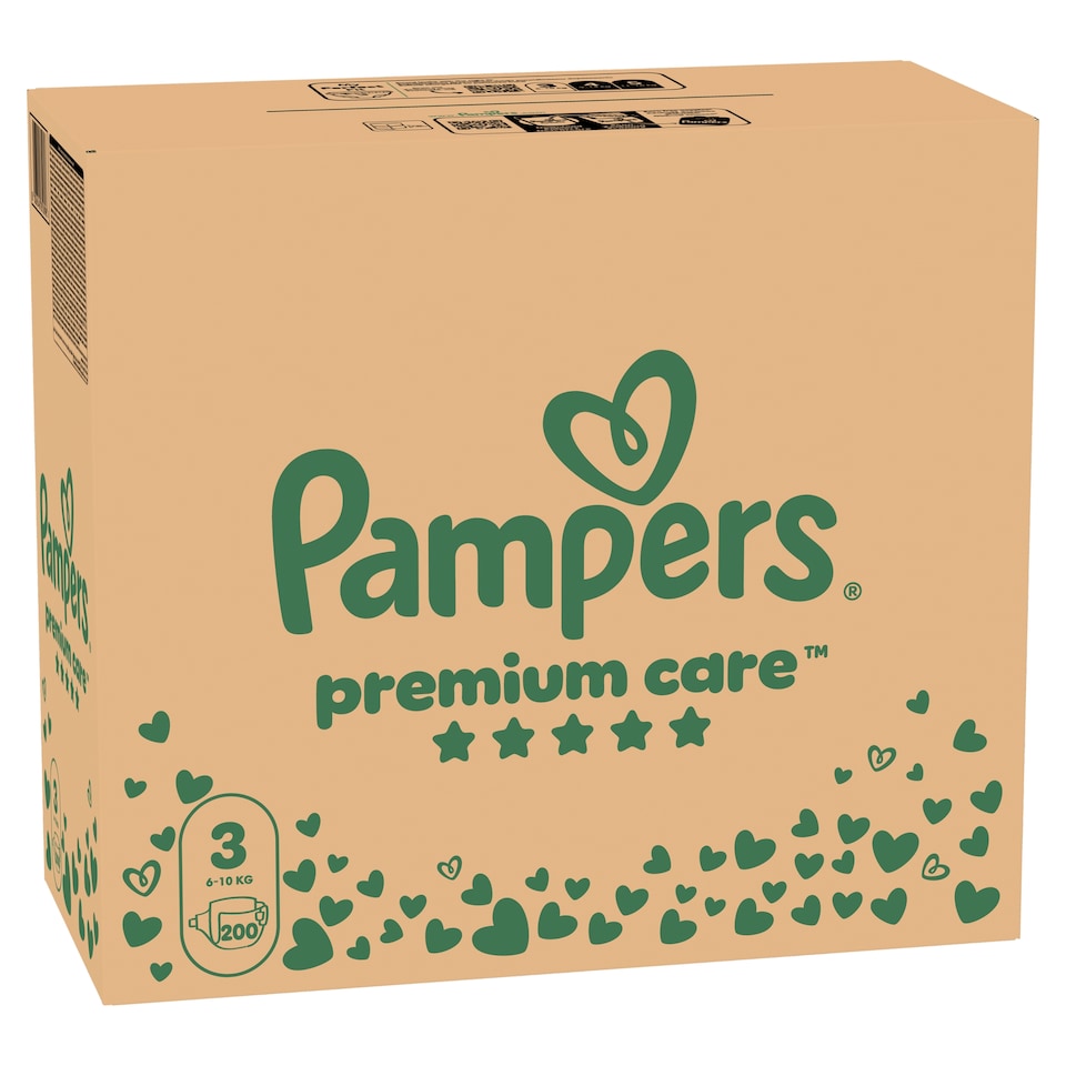 image 1 of Pampers Premium Care Size 3, 200 Nappies, 6kg-10kg