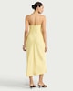 image 3 of F&F Satin Cowl Neck Maxi Dress in Yellow