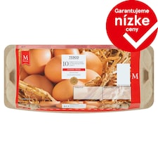 Tesco Čerstvé vajcia M 10 ks