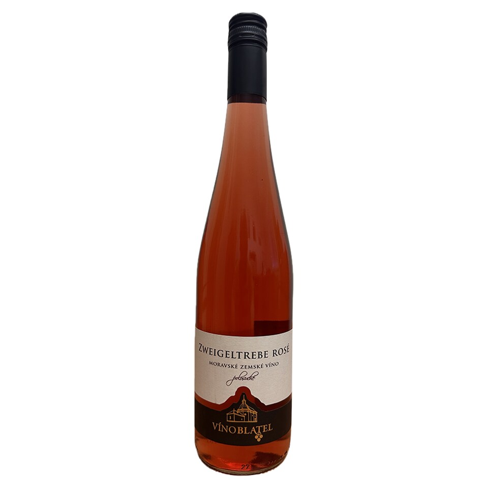 Víno Blatel Zweigeltrebe Rosé víno ružové polosuché 0,75 l