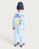 image 2 of F&F Boys Cotton Rich Dino Safari Sweatshirt and Joggers Set in Blue