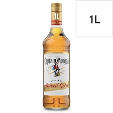 Captain Morgan Original Spiced Gold Rum Based Spirit Bottle 35% 1L