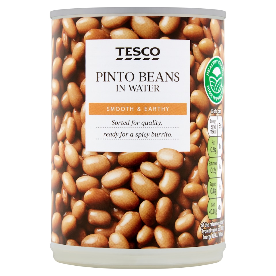 Tesco Pinto Beans In Water 390G