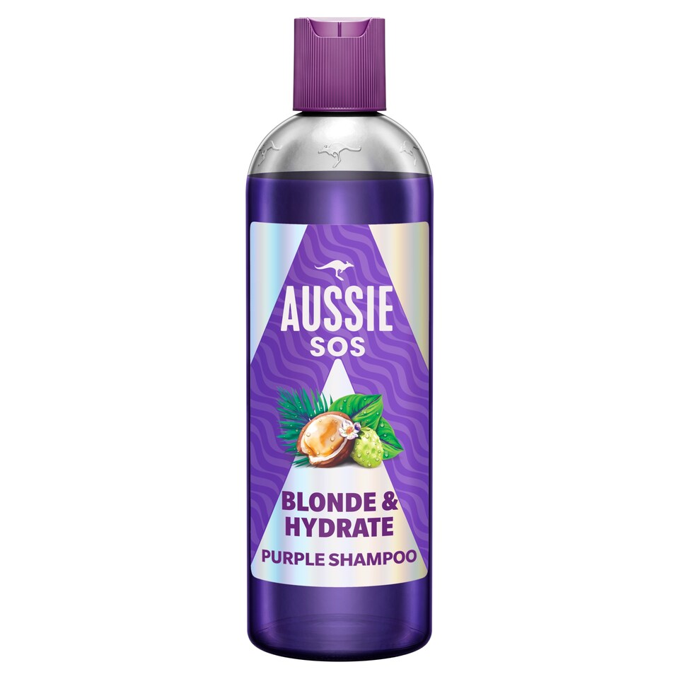 image 1 of Aussie SOS Blonde & Hydrate Purple Shampoo 300ml