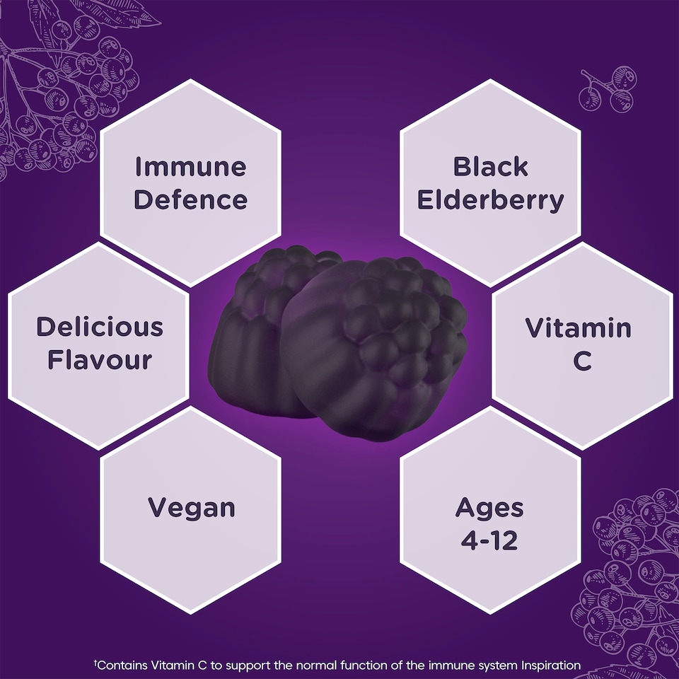 image 1 of Sambucol Blk E/Berry For Kids Gummies 30s