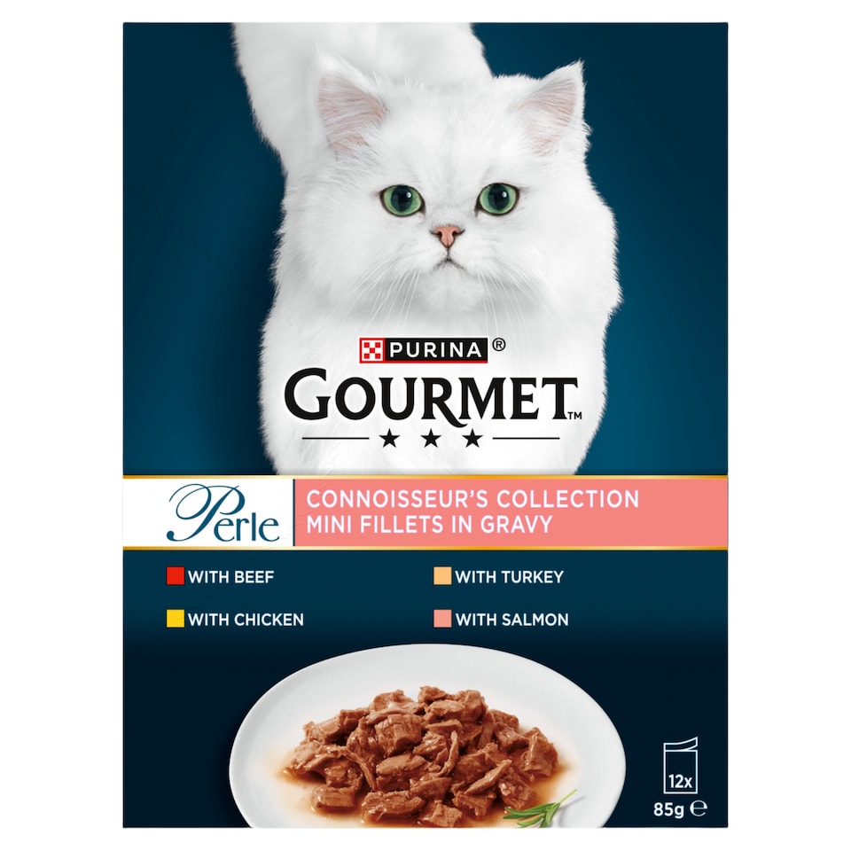 image 1 of GOURMET Perle Connoisseur's Selection in Gravy Wet Cat Food 12x85g