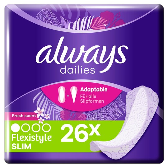 Always Dailies Slim Multiform Fresh Panty Liners 26 Tesco Groceries