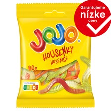 JOJO Húsenice želé cukríky s ovocnými príchuťami 80 g