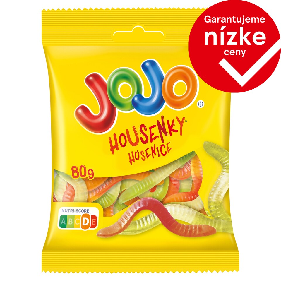 JOJO Caterpillars Jelly Candies with Fruit Flavors 80 g