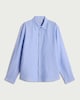 image 4 of F&F Pure Linen Button Up Shirt in Multi Blue