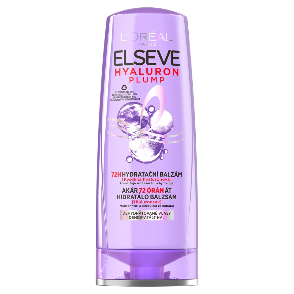 L´Oréal Paris Elseve Hyaluron Plump 72 H hydratační balzám s kyselinou hyaluronovou, 300 ml