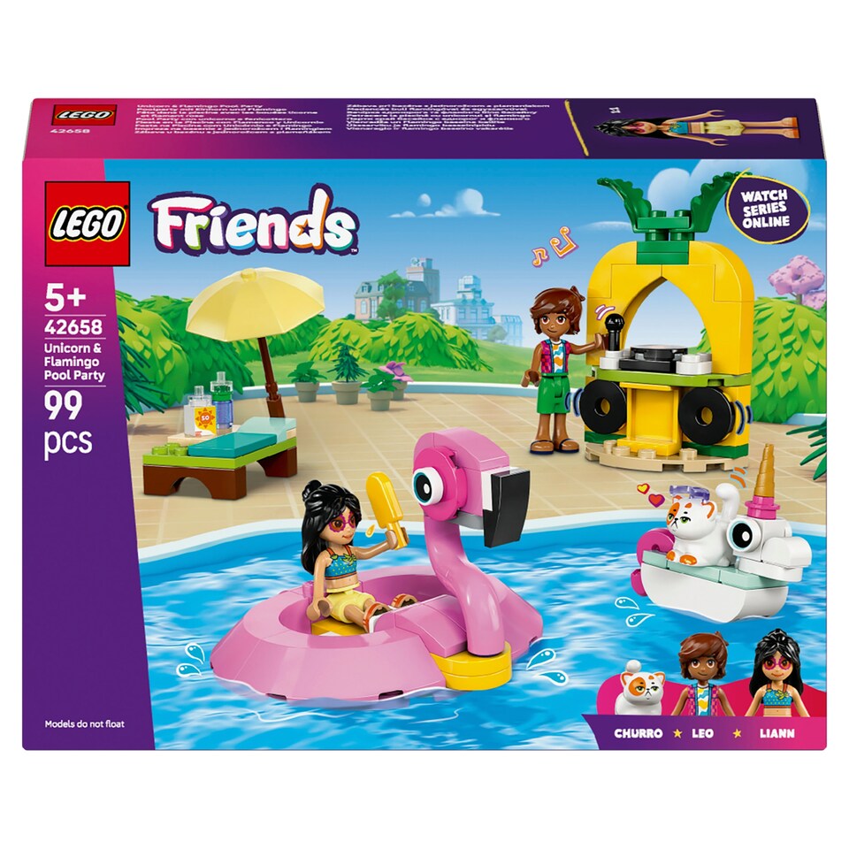 image 1 of LEGO Friends 42658 Unicorn & Flamingo Pool Party