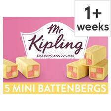 Mr Kipling Mini Battenbergs - Apricot and Almond 5 Pack