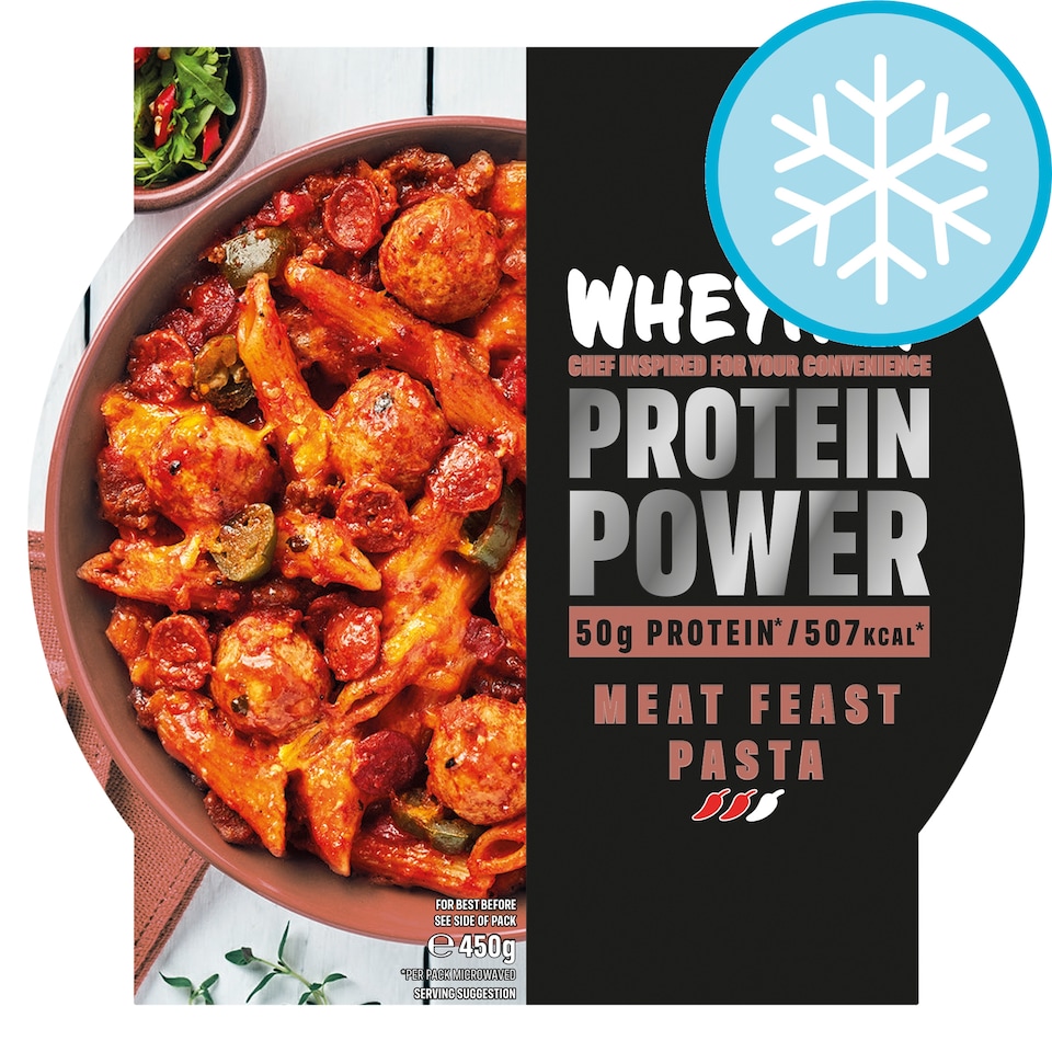 Wheyhey Meat Feast Pasta 450g