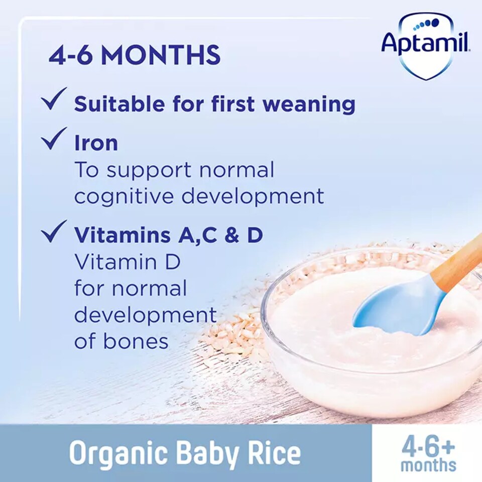 image 1 of Aptamil Organic Baby Rice 100G