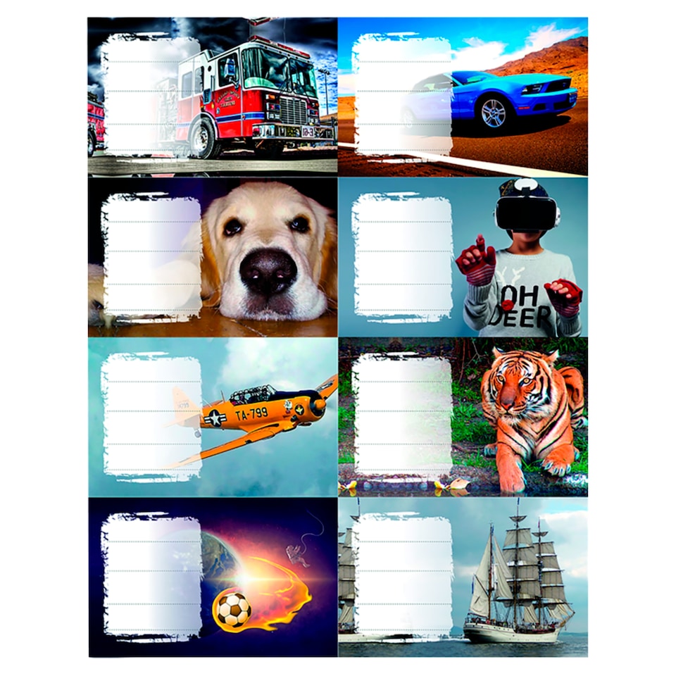 Girls + Boy samolepící jmenovky