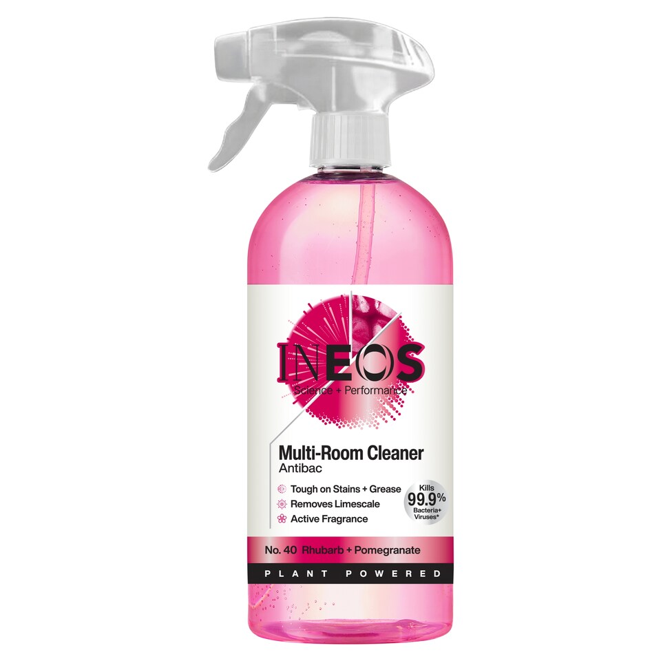 image 1 of Ineos Multi-Room Antibac Cleaning Spray - Rhubarb & Pomegranate 750ml