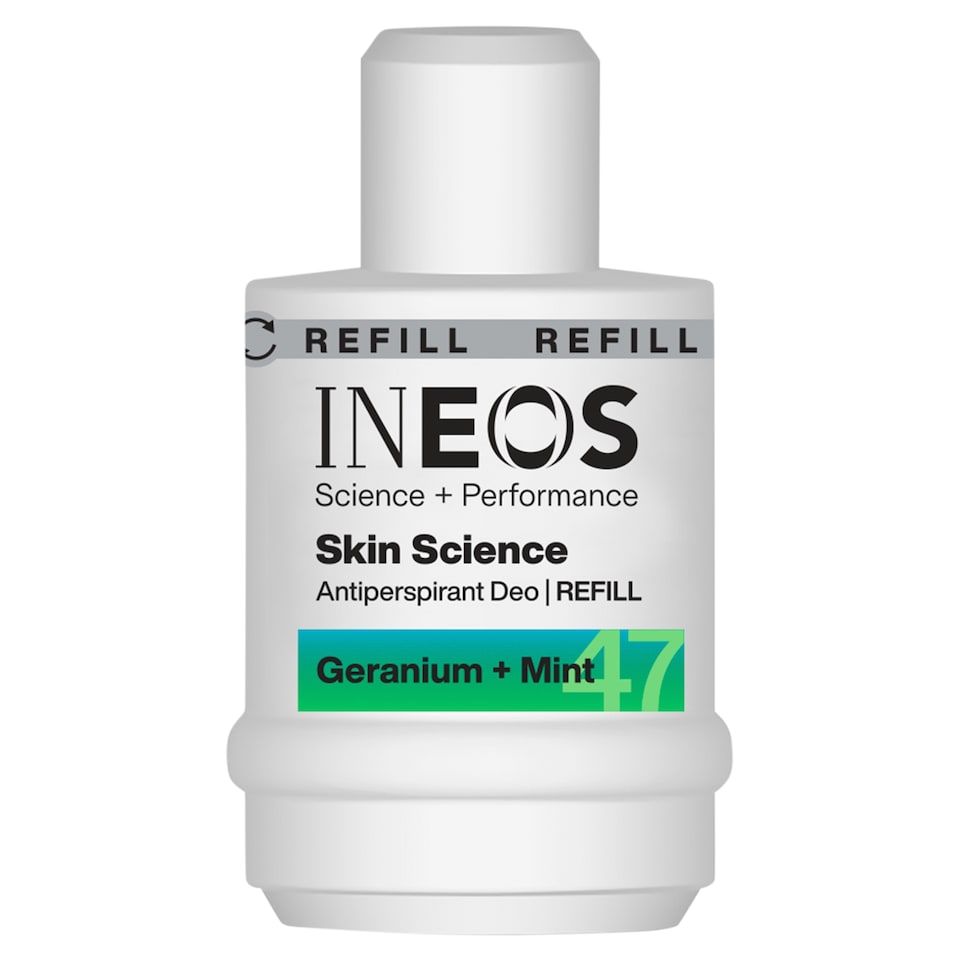 image 1 of INEOS Skin Science Geranium + Mint Antiperspirant Deodorant Roll On Refill 50ml