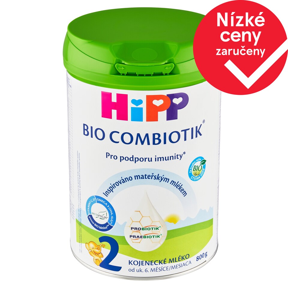 HiPP Combiotik 2 bio kojenecké mléko od uk. 6. měsíce 800g