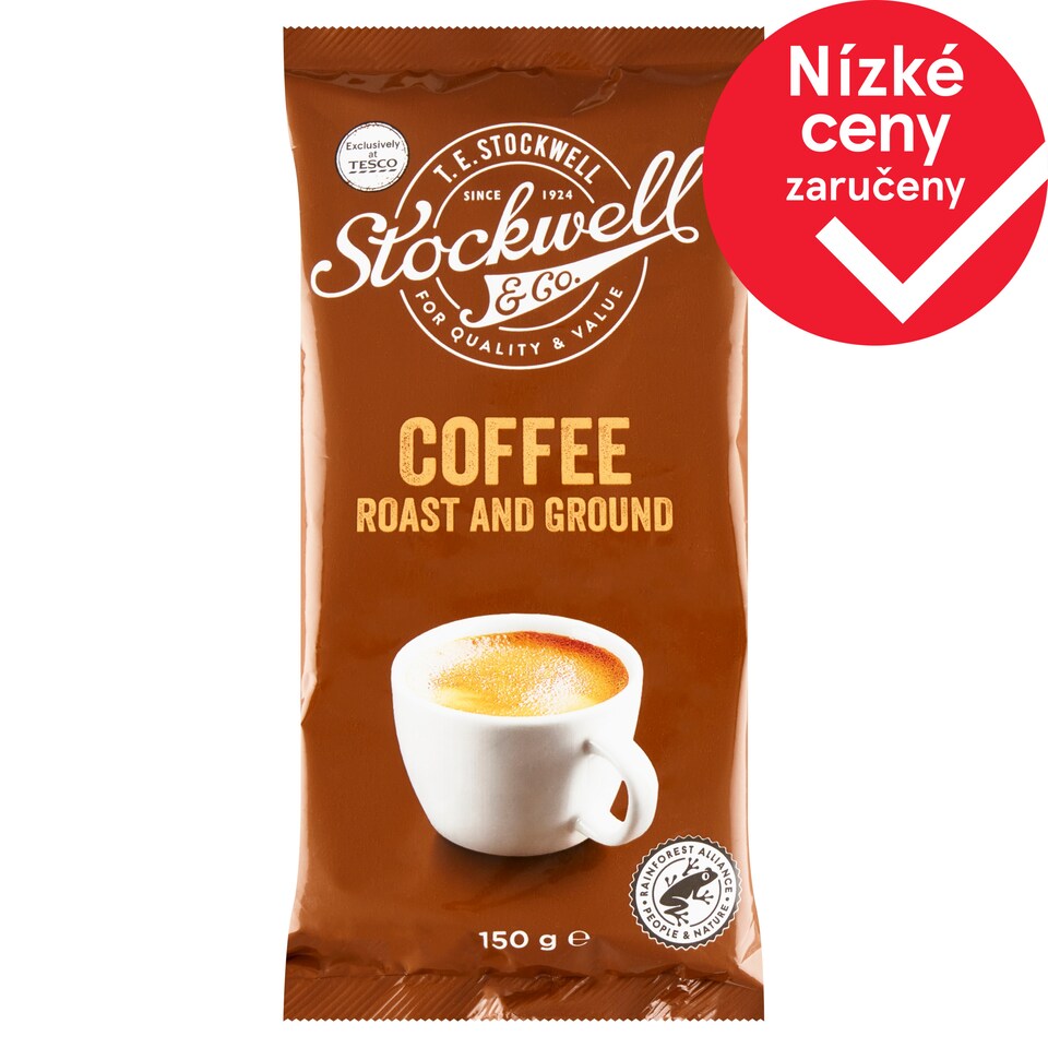 Stockwell & Co. Pražená mletá káva 150g