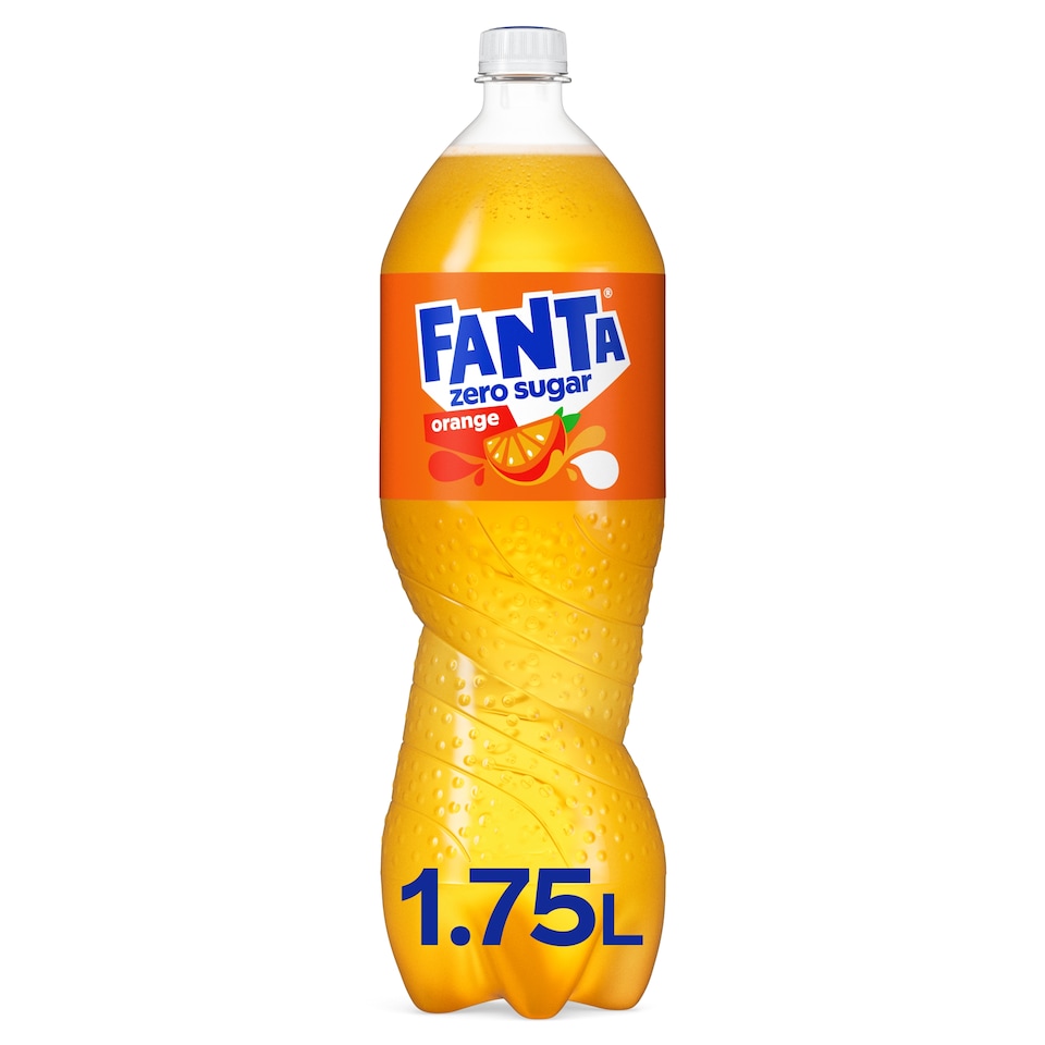 Fanta Zero Sugar Soft Drink - Orange 1.75L