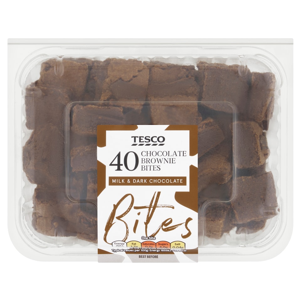 Tesco 40 Chocolate Brownie Bites