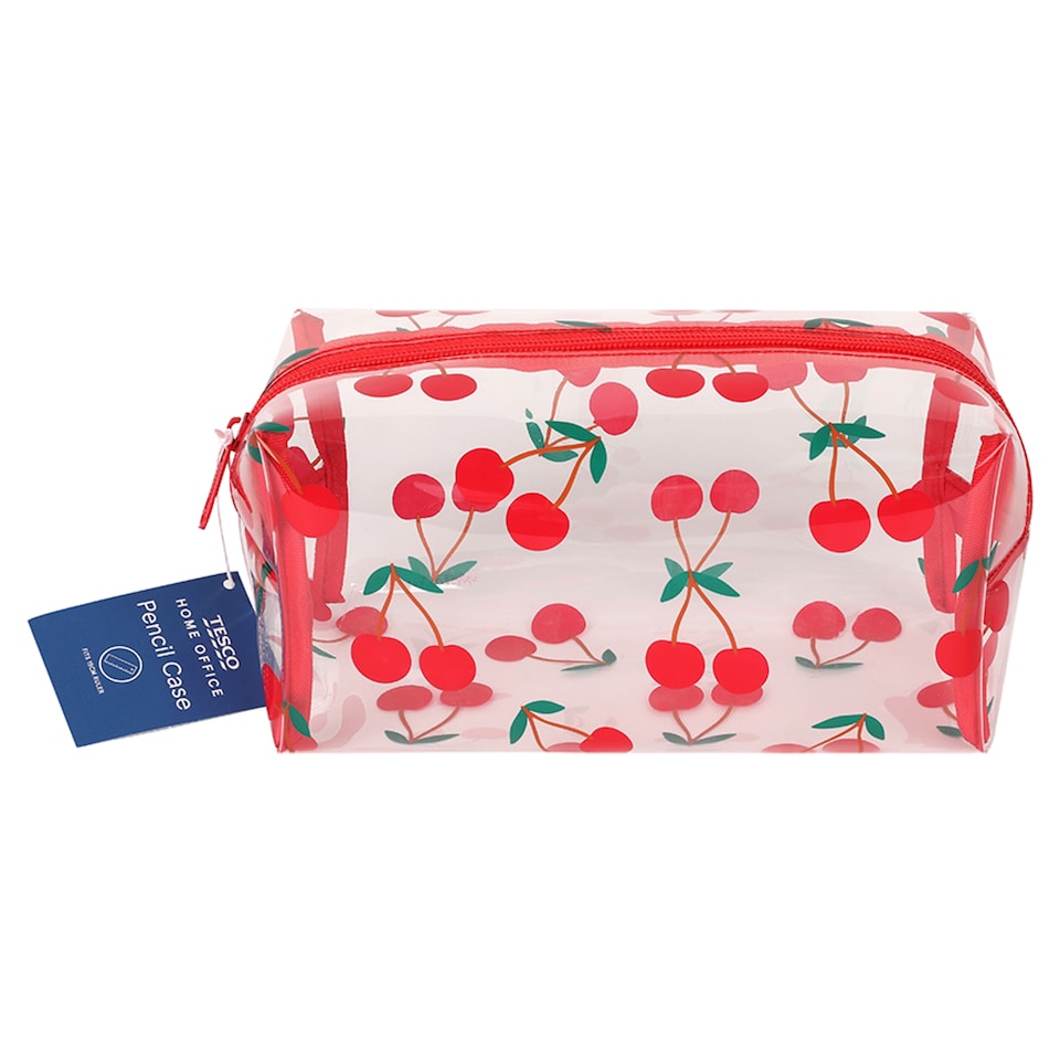 Tesco Clear Fruit pencil case
