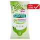 Obrázek 1 pro produkt Sanytol Dezinfekce univerzální čistič utěrky eukalyptus a máta origins 94 % rostlinného původu 36 ks