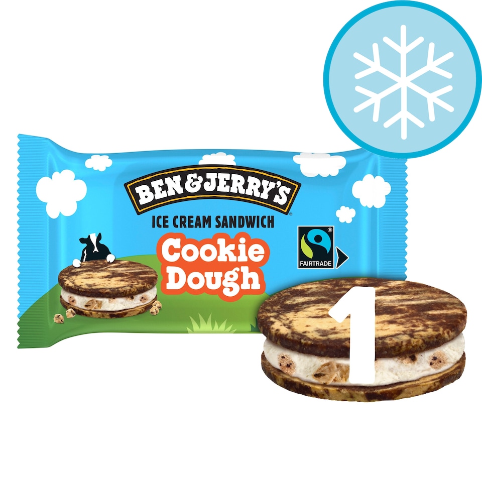 image 1 of Ben & Jerry's Cookie Dough Sandwich 120ml