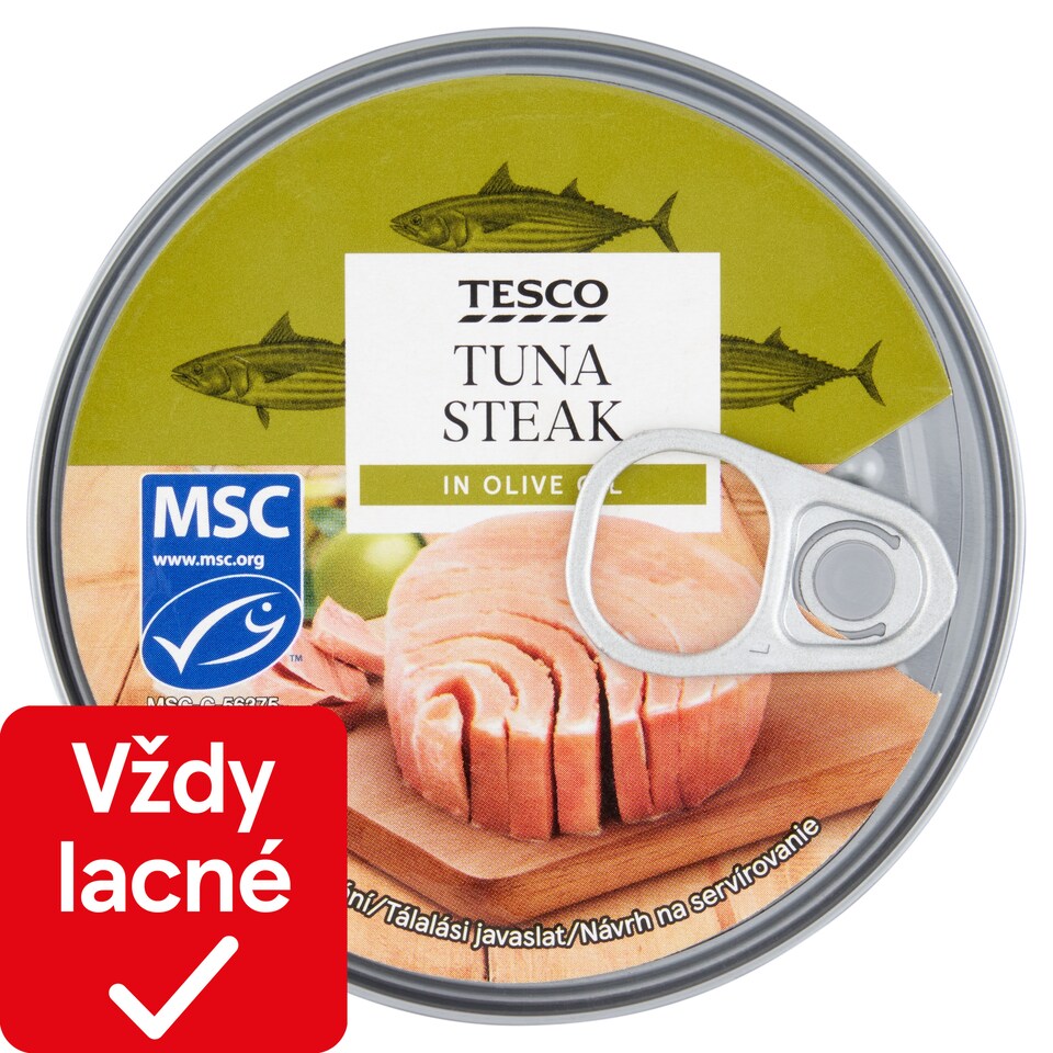Tesco Tuniak celé kusy v olivovom oleji 160 g