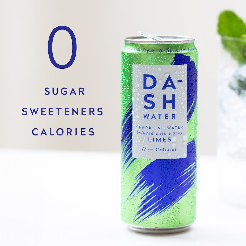 image 1 of Dash Lime Sparkling Water 4 x 330ml