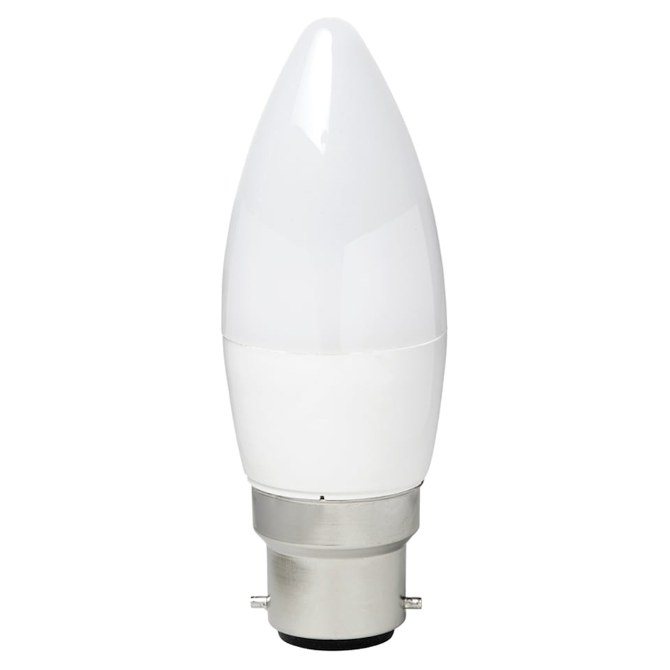 Tesco LED Candle 40W BC Warm White 2 Pack