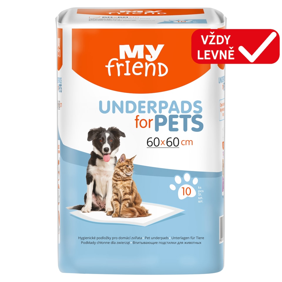 My Friend Underpads for Pets 60 x 60 cm á 10 pcs