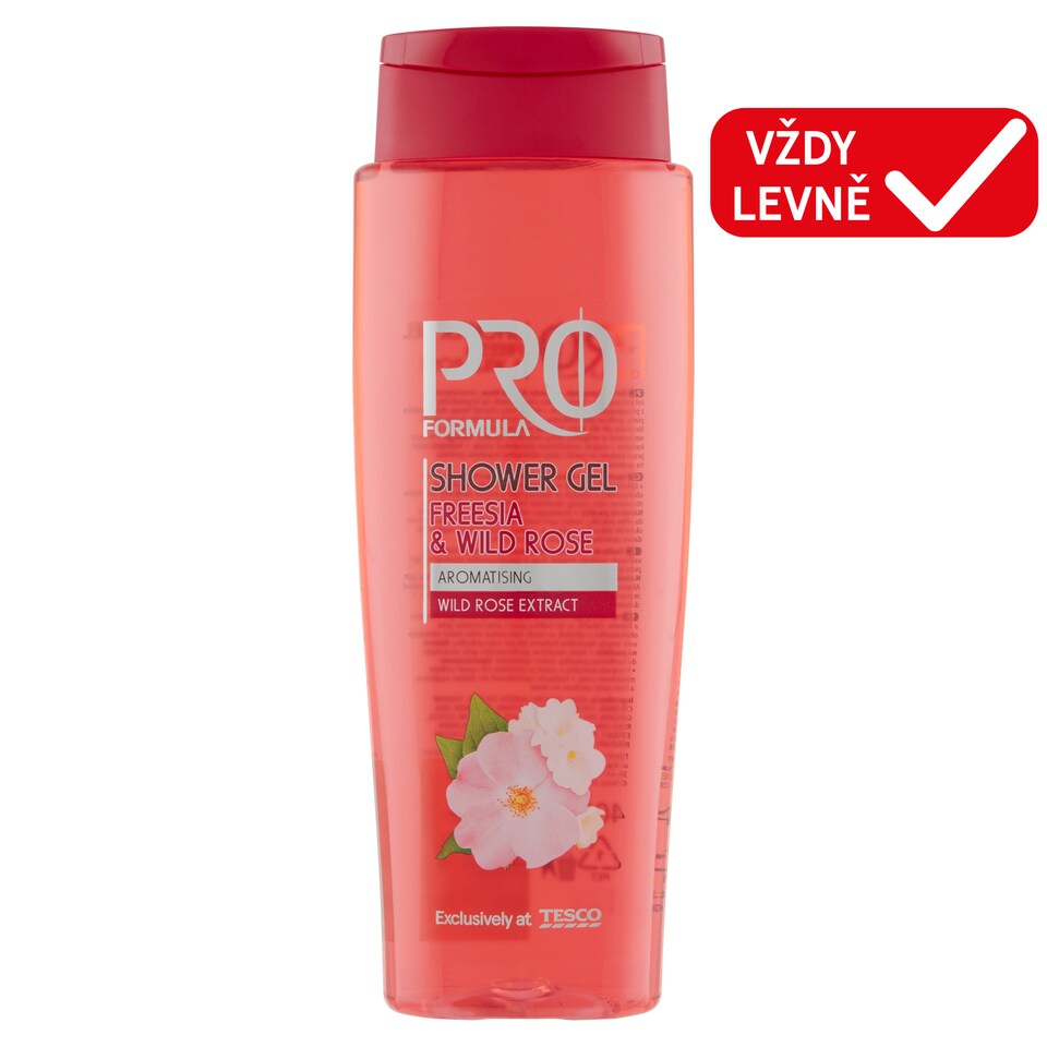 Tesco Pro Formula Sprchový gel Freesia & Wild Rose 400ml