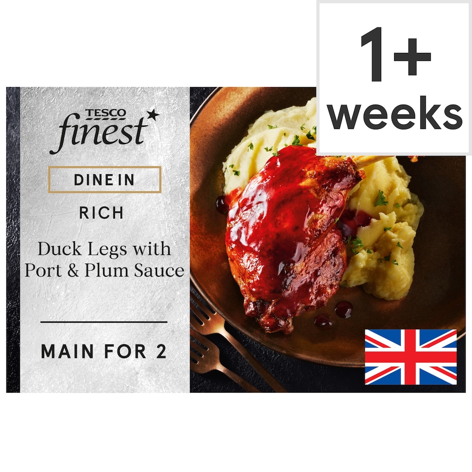 image 1 of Tesco Finest Dine In Duck Legs with Port & Plum Sauce 505g