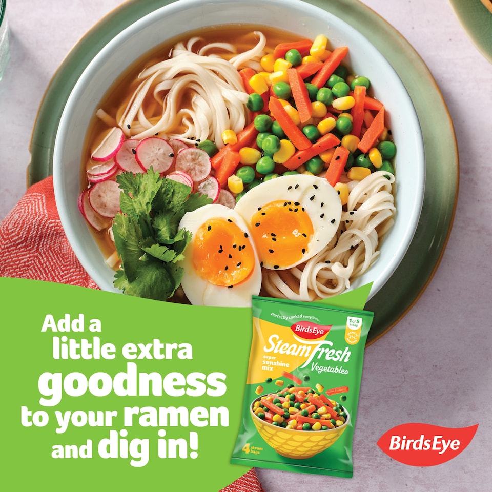 image 1 of Birds Eye Steamfresh 4 Super Sunshine Mixed Vegetables Steam Bags 540g