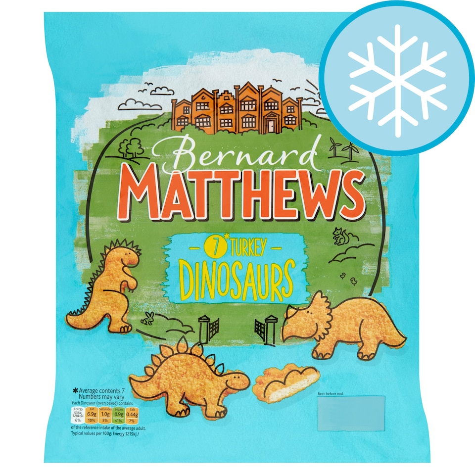 Bernard Matthews Turkey Dinosaurs 7 Pack 350g