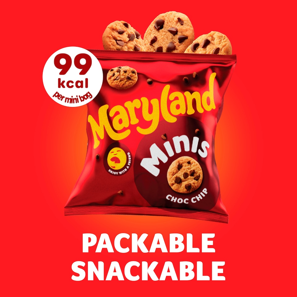 image 1 of Maryland Minis Cookies - Choc Chip 6 Mini Bags 118.8g