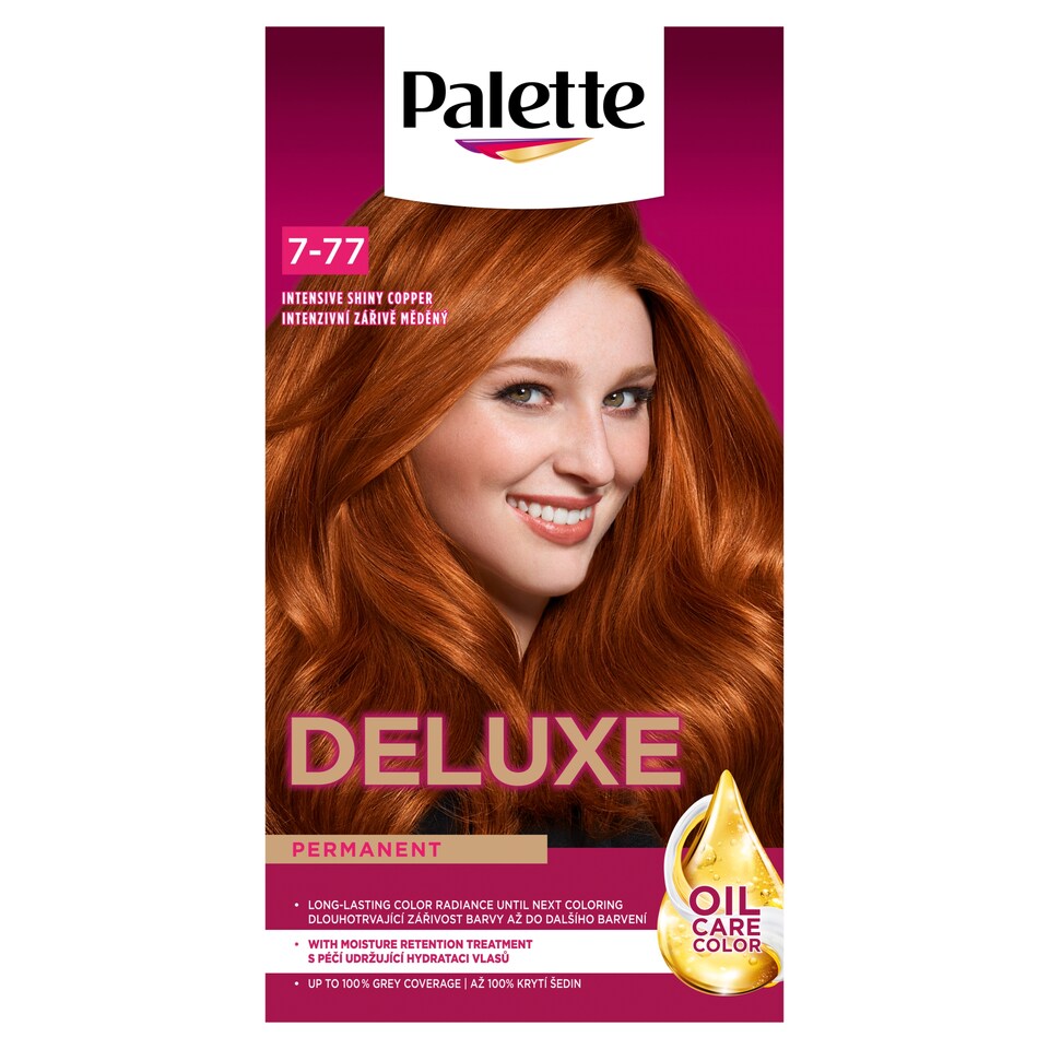 obrázok 1 z Palette Deluxe farba na vlasy Intenzívny žiarivomedený 7-77