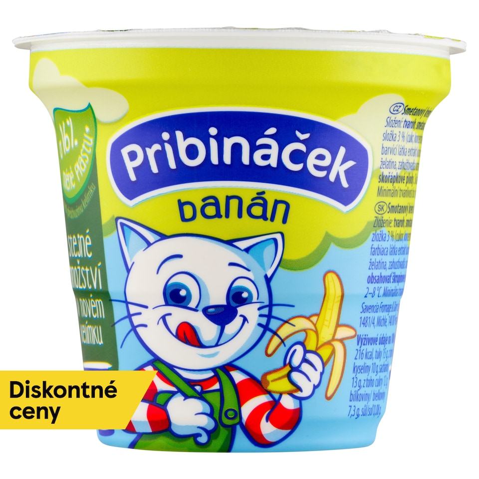 obrázok 1 z Pribináček Banán 125 g
