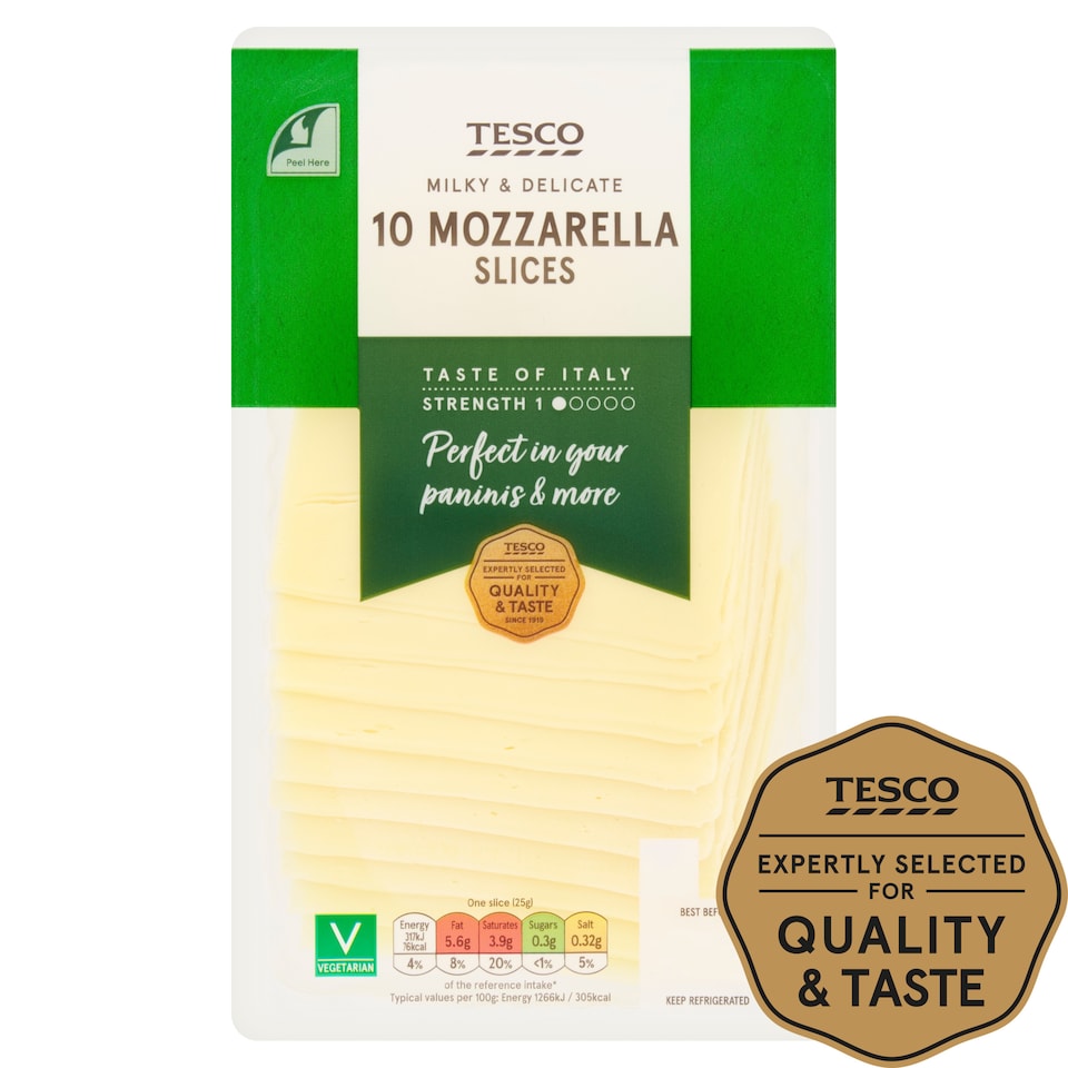Tesco Mozzarella Slices 250G