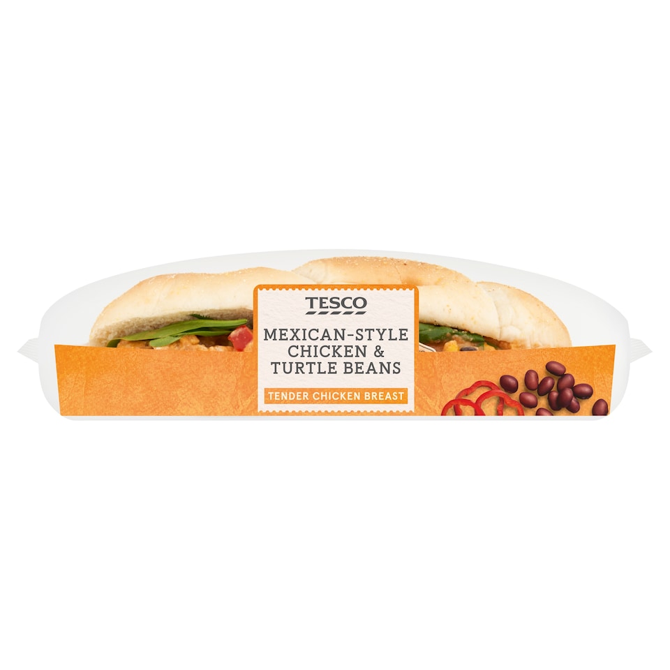 Tesco Mexican-Style Chicken & Turtle Beans Sub