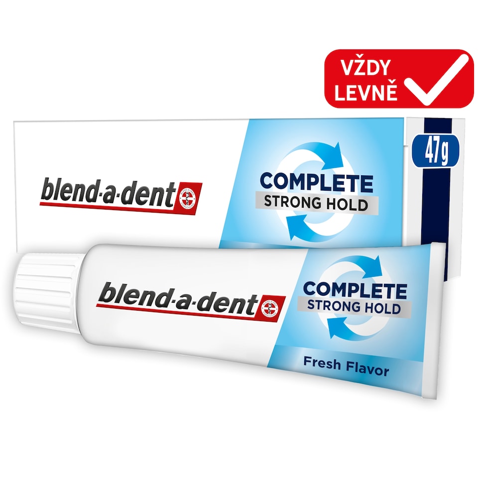 Obrázek 1 pro produkt Blend-a-dent Complete Fixační Krém Na Zubní Náhradu 47g, Original